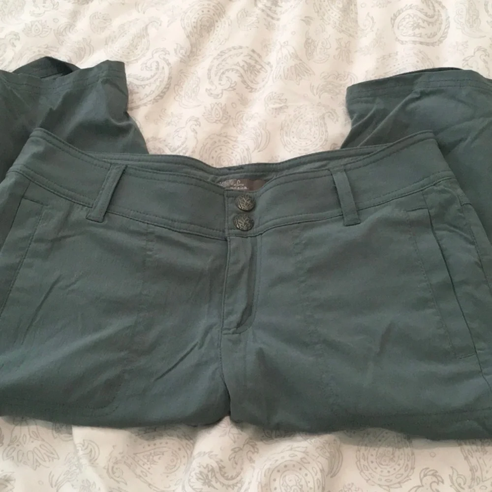 Prana Ravenna Knickers NWOT - dark teal green - size 6 - Picture 12 of 12